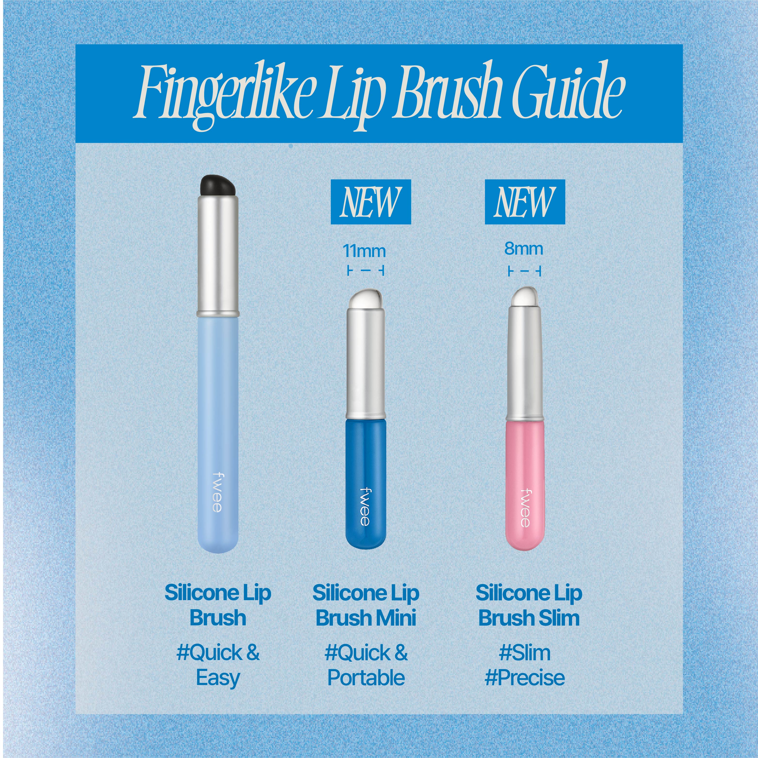 Fwee Fingerlike Silicone Lip Brush (2 types) - Olive Kollection