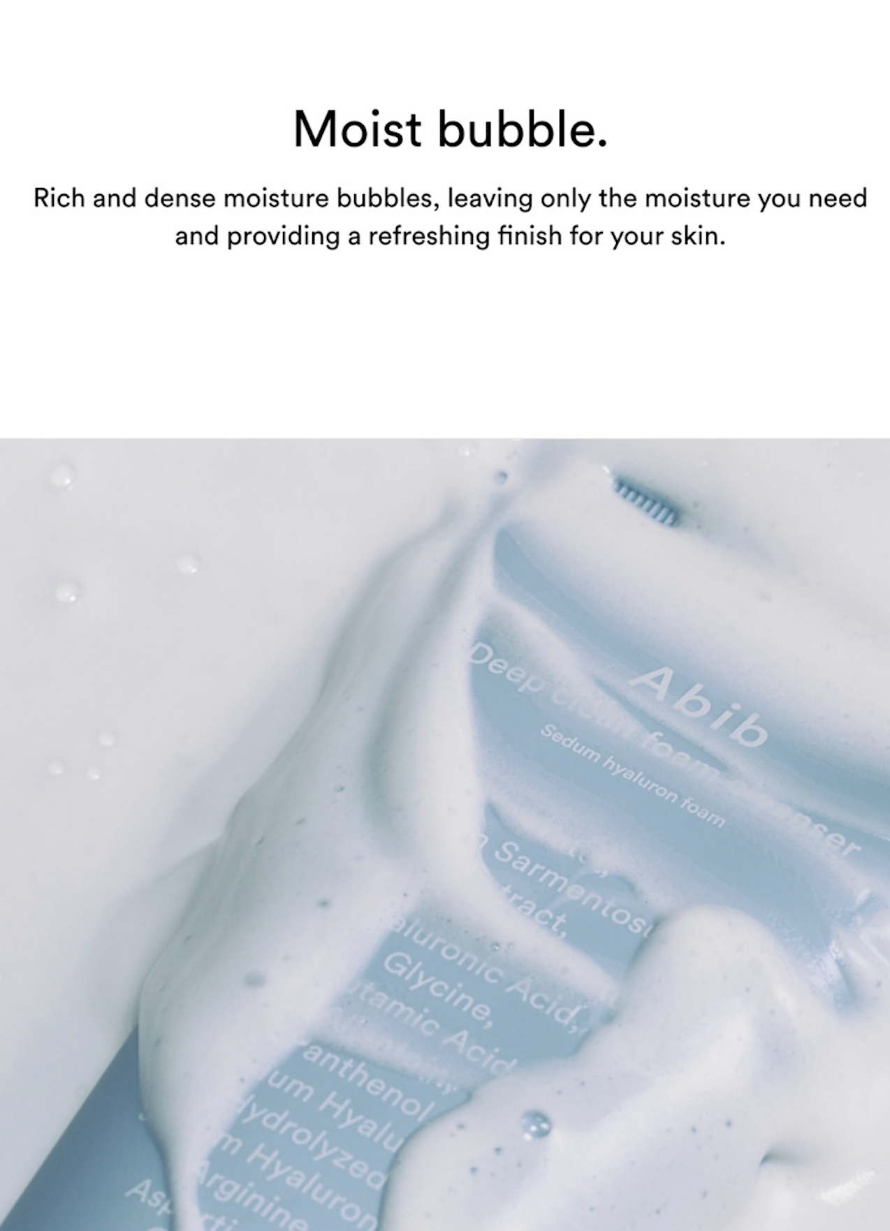 Abib Deep Clean Foam Cleanser Sedum Hyaluron - Olive Kollection