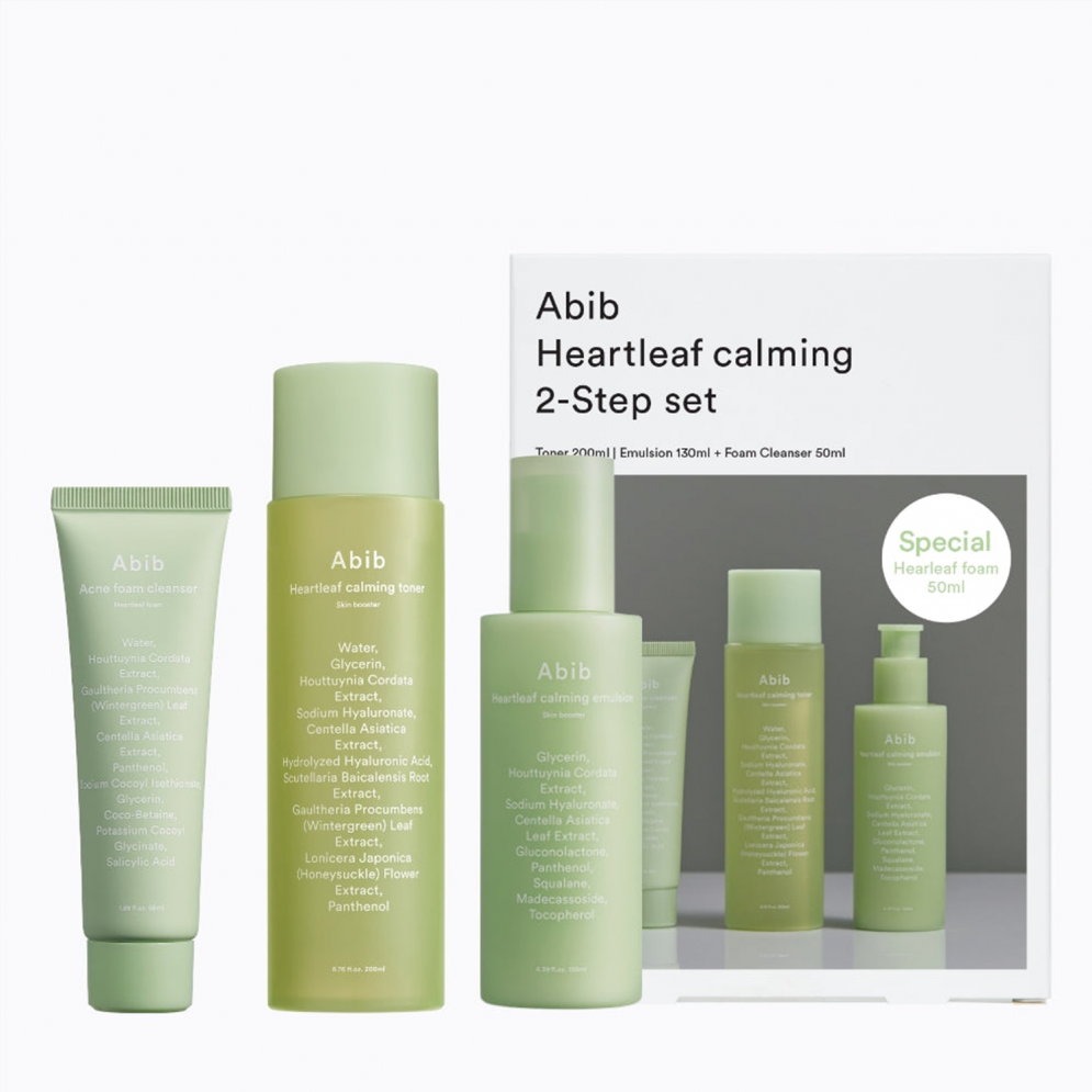 Abib Heartleaf Calming 2-step Set - Olive Kollection