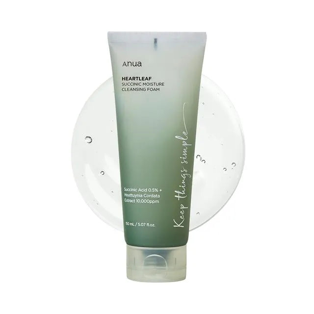 Anua Heartleaf Succinic Moisture Cleansing Foam - Olive Kollection