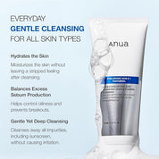 Anua - 8 Hyaluronic Acid Hydrating Gentle Foaming Cleanser - Olive Kollection