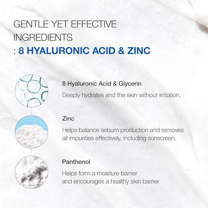 Anua - 8 Hyaluronic Acid Hydrating Gentle Foaming Cleanser - Olive Kollection