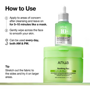 Anua Azelaic Acid 10 Hyaluron Redness Soothing Pad - Olive Kollection