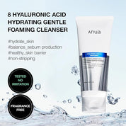 Anua - 8 Hyaluronic Acid Hydrating Gentle Foaming Cleanser - Olive Kollection