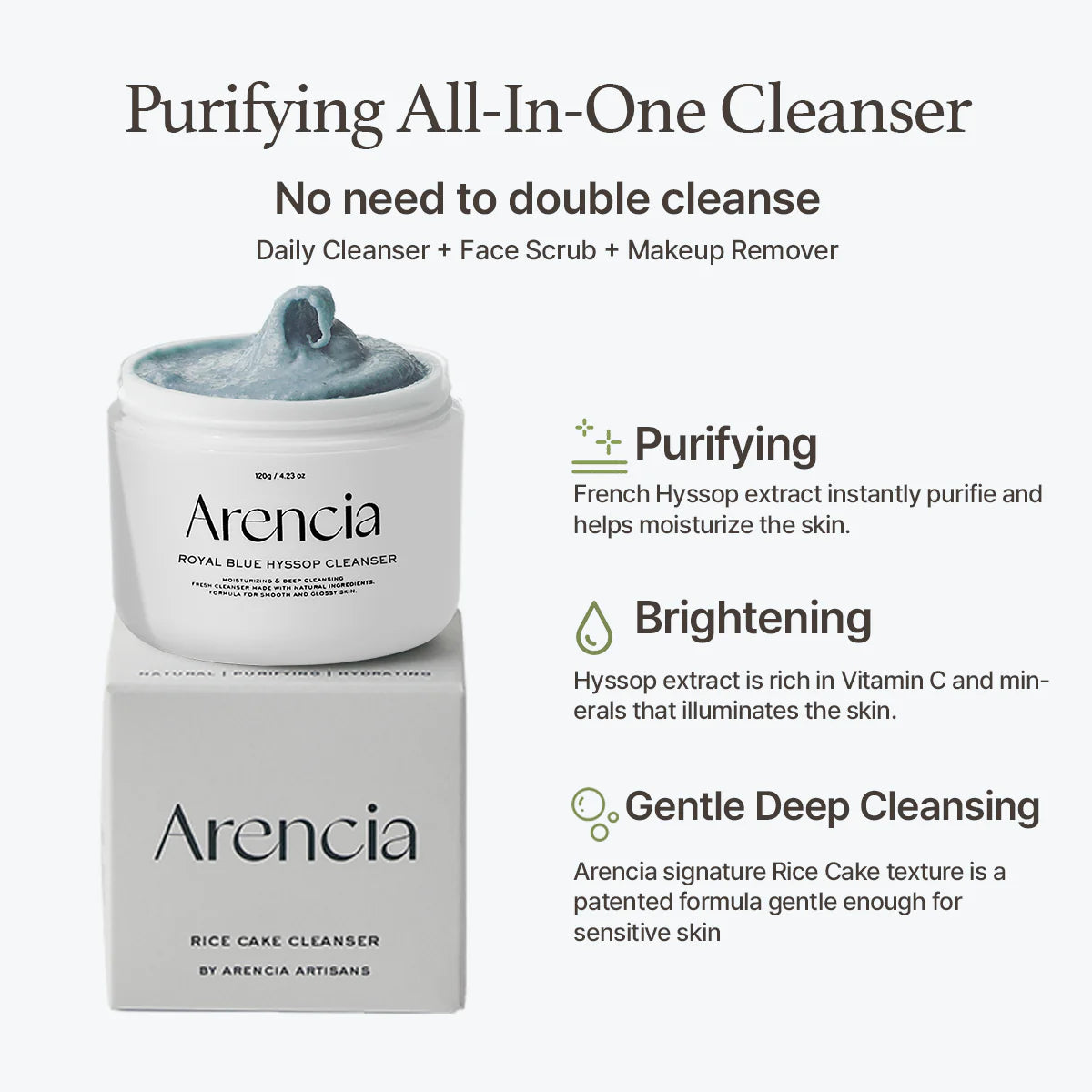 Arencia Royal Blue Hyssop Cleanser - Olive Kollection