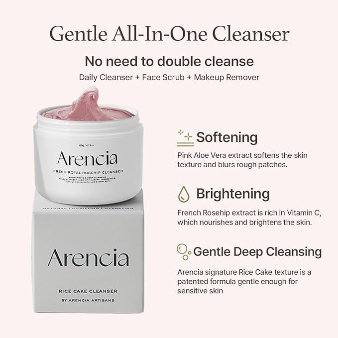 Arencia Fresh Rosehip Rice Mochi Cleanser - Olive Kollection