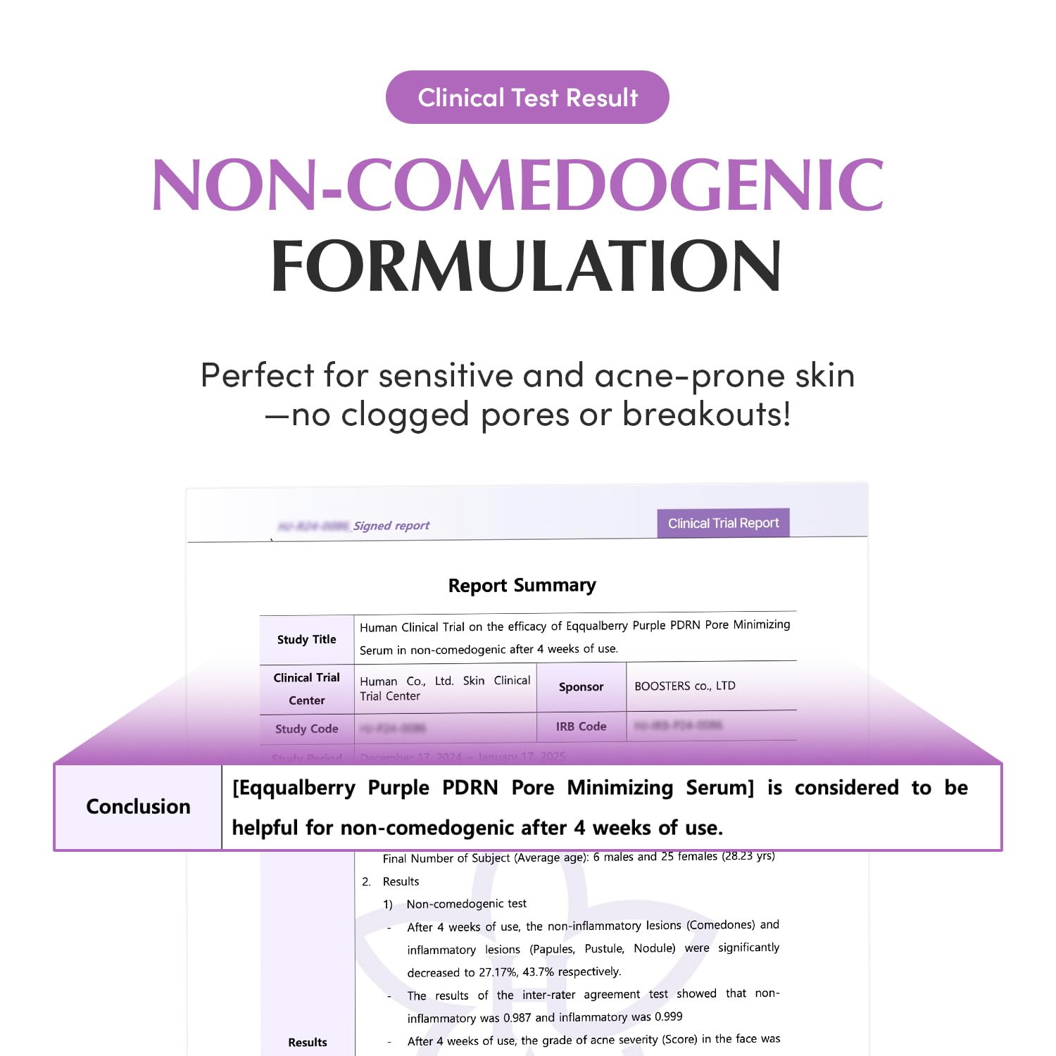 Eqqualberry Purple PDRN Pore Minimizing Serum - Olive Kollection