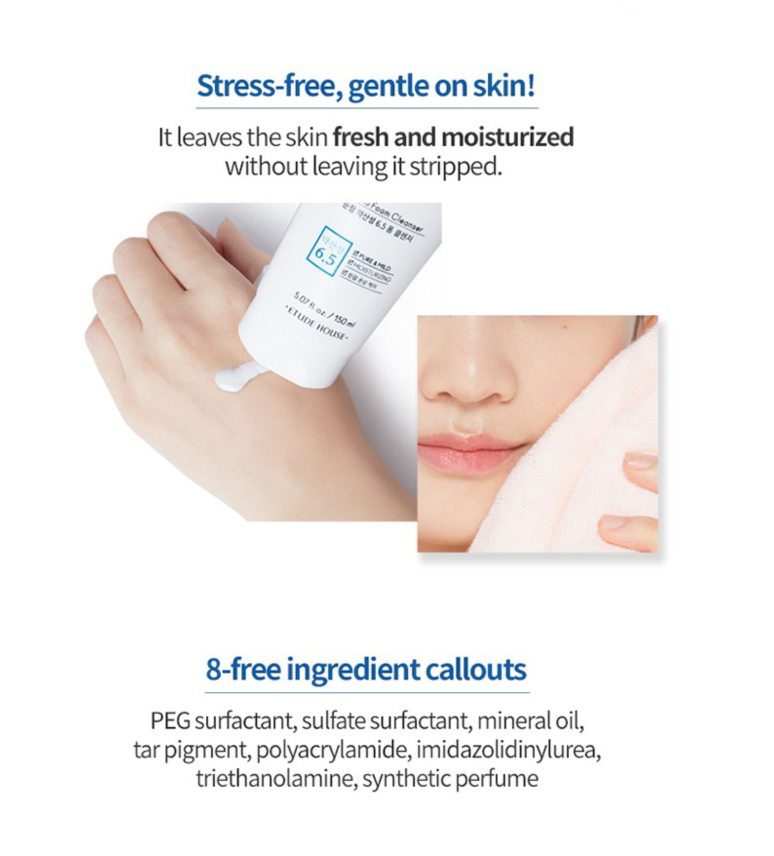 Etude SoonJung 5.5 Foam Cleanser - Olive Kollection