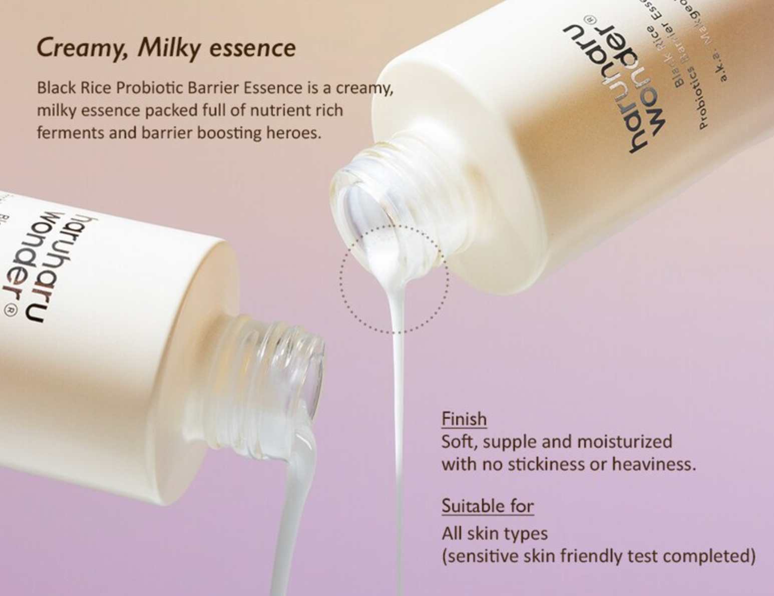 Haruharu Black Rice Probiotics Barrier Essence - Olive Kollection