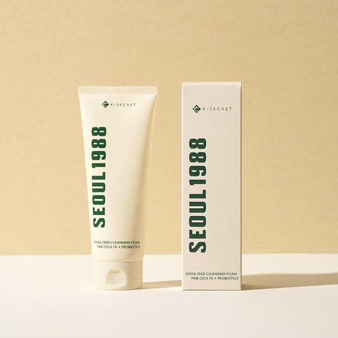 KSECRET Seoul 1988 Cleansing Foam: Pine Cica 1% + Probiotics - Olive Kollection