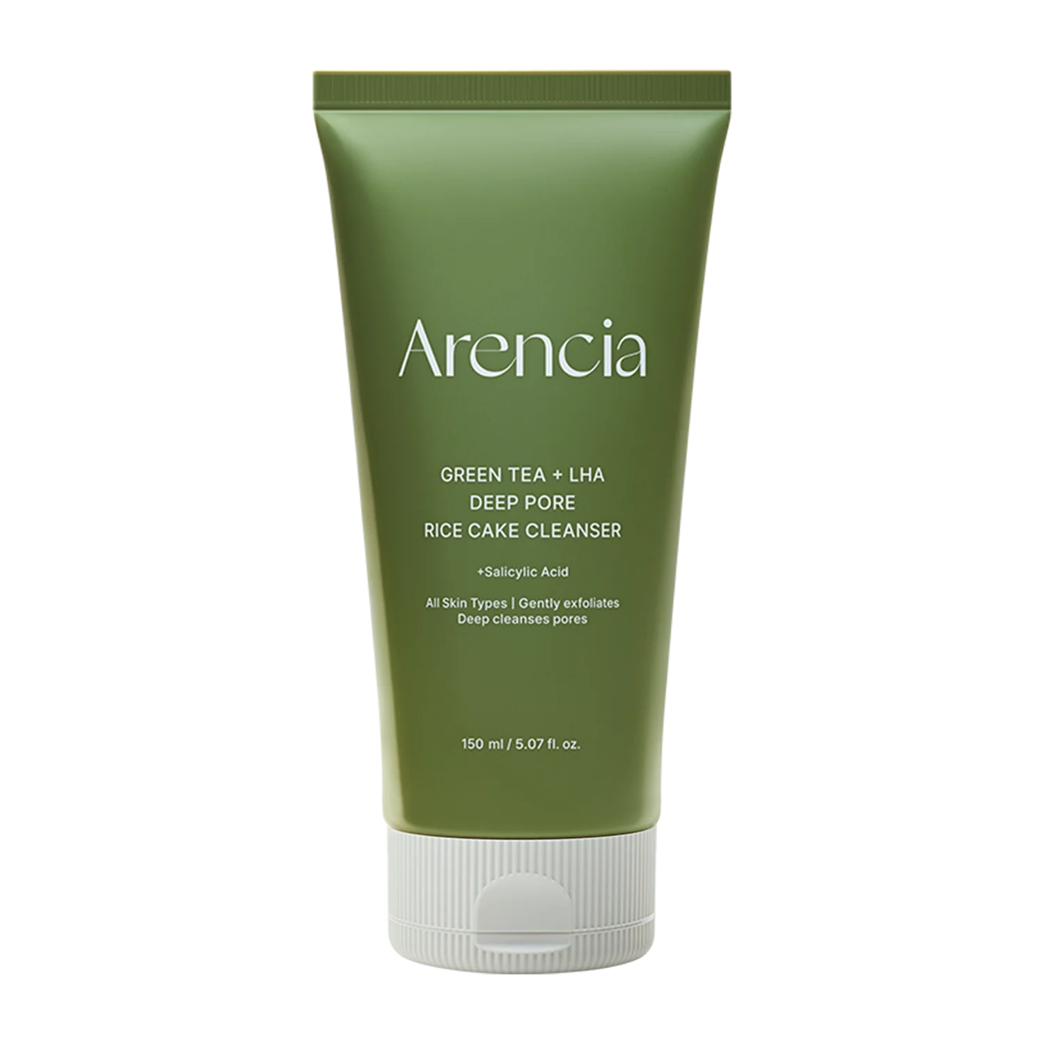 Arencia Green Tea + LHA Deep Pore Rice Cake Cleanser - Olive Kollection