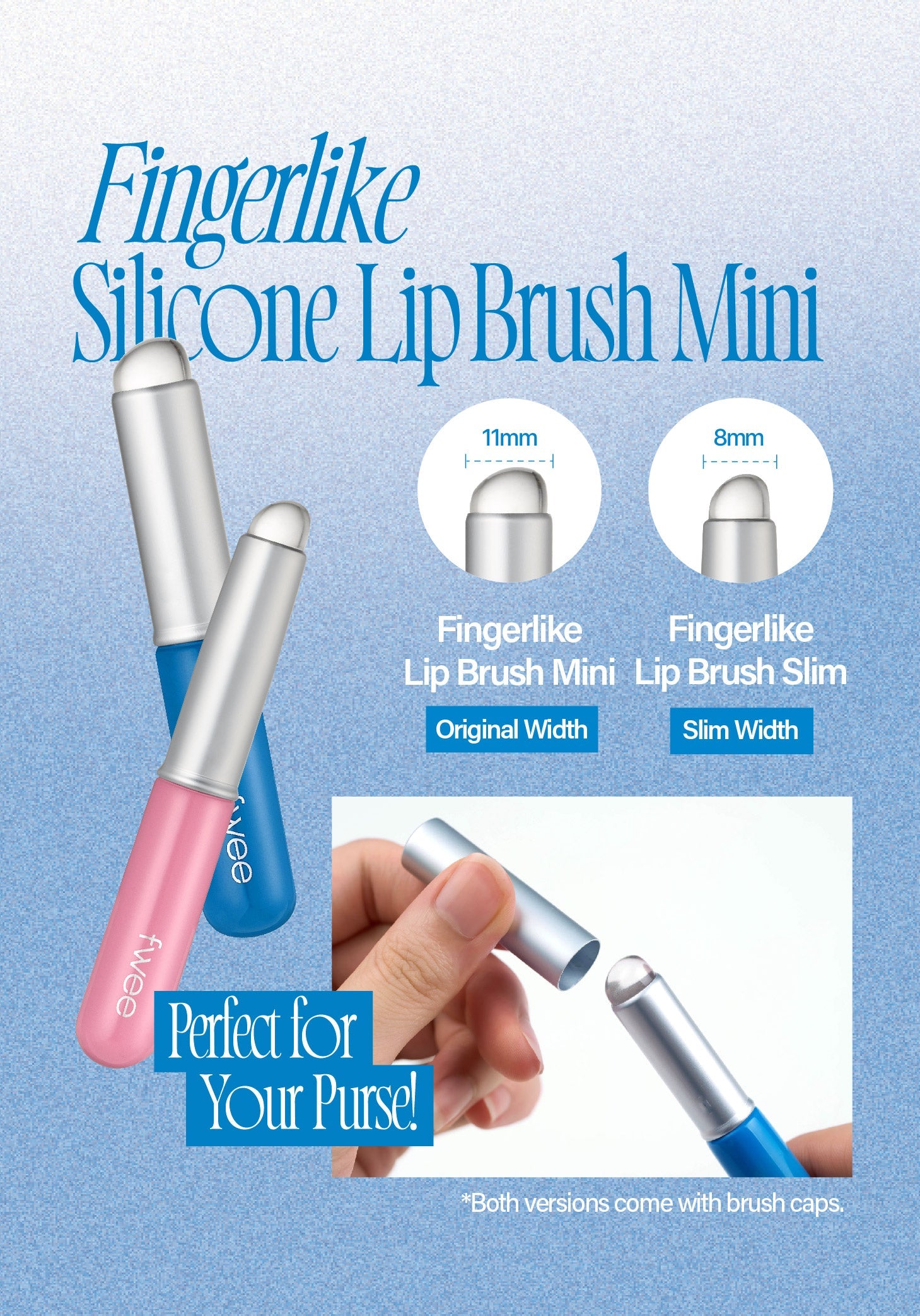 Fwee Fingerlike Silicone Lip Brush (2 types) - Olive Kollection