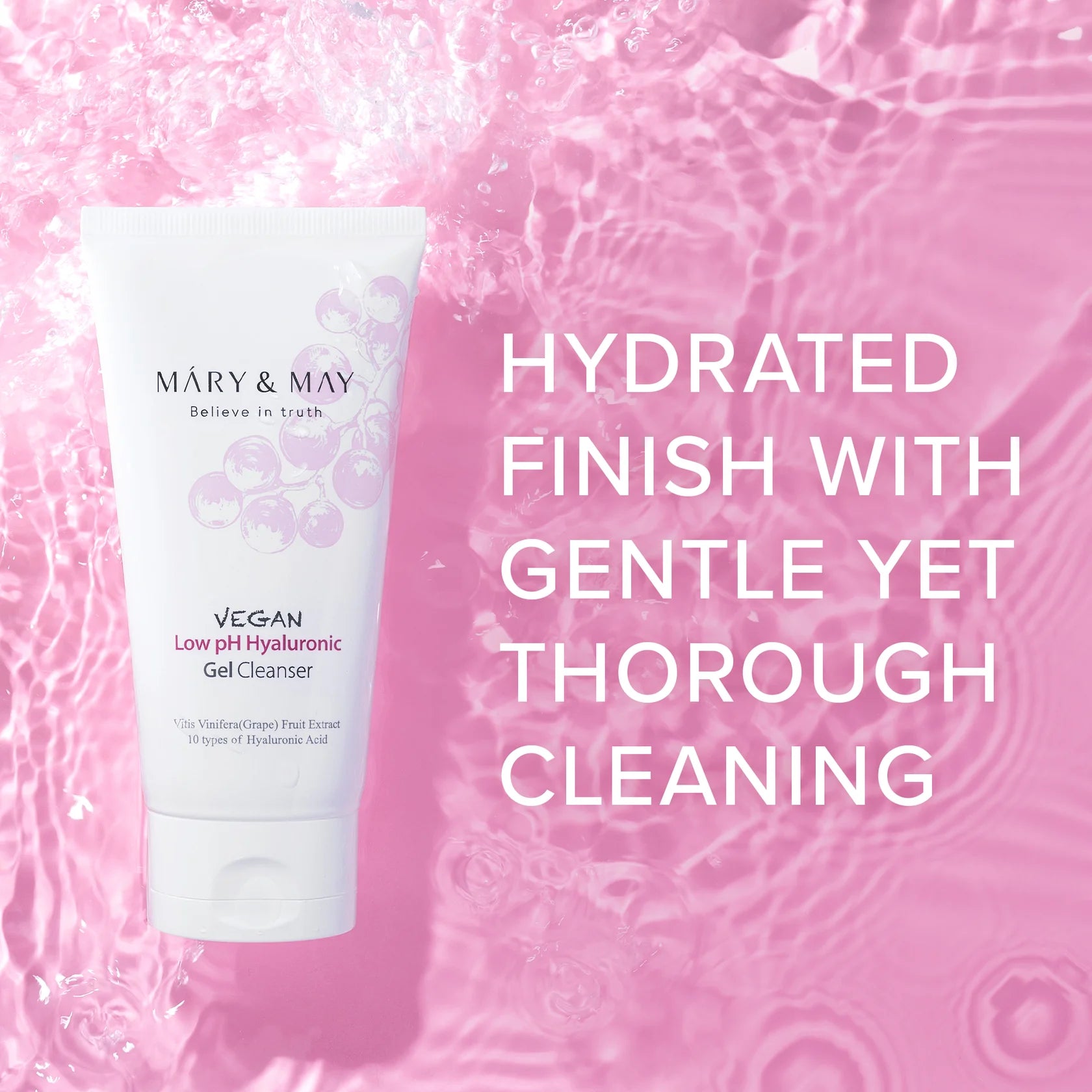 Mary & May Low pH Hyaluronic Gel Cleanser - Olive Kollection