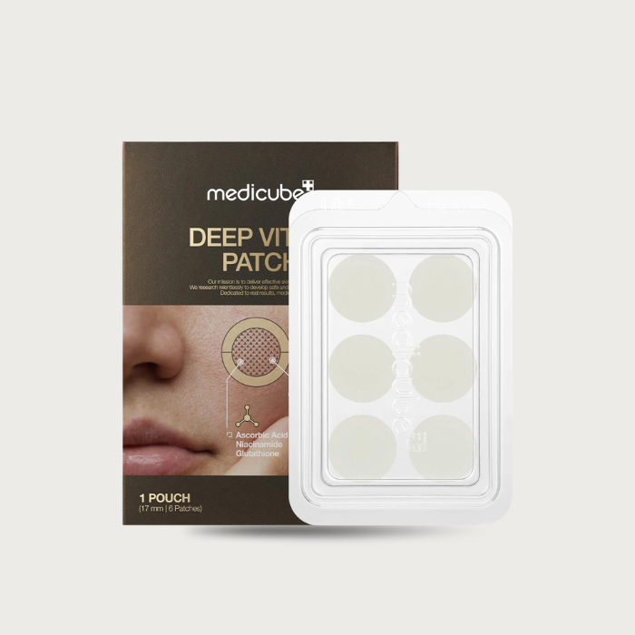 Medicube Deep Vita C Patch 6 Patches – Korean Vitamin C Dark Spot Patch 149 Micro-Tips Glutathione Niacinamide