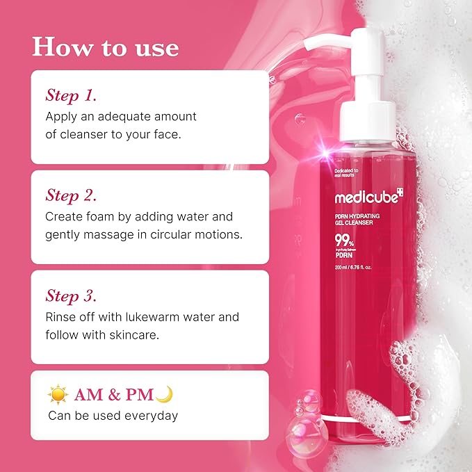 Medicube PDRN Hydrating Gel Cleanser - Olive Kollection