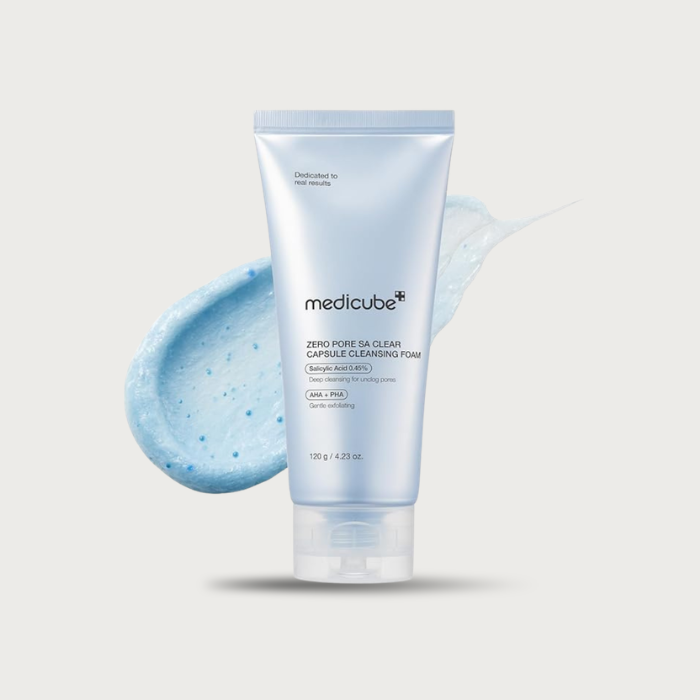 Medicube Zero Pore SA Clear Capsule Cleansing Foam 120ml – Korean