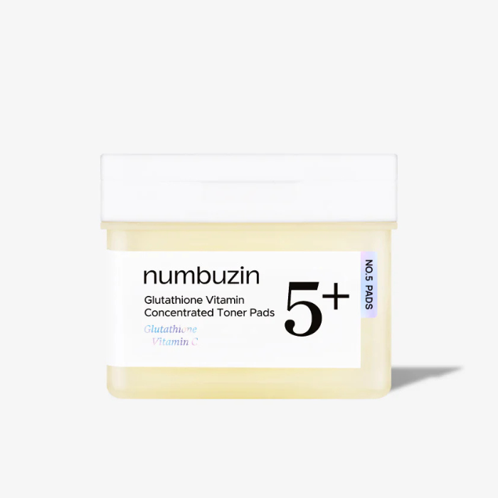 Numbuzin No.5+ Vitamin Niacinamide Concentrated Pads 70P – Brighten, Exfoliate & Glow