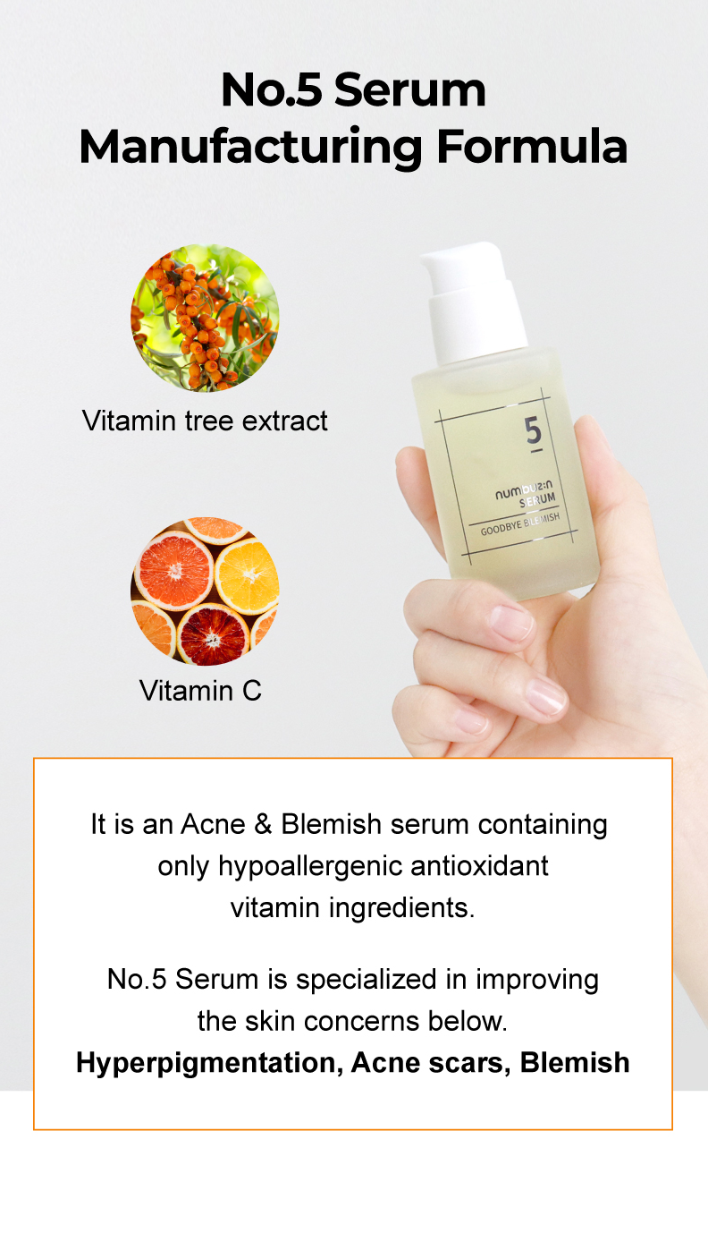 Numbuzin No.5 Goodbye Blemish Serum - Olive Kollection