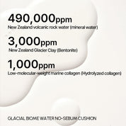 Parnell Glacial Biome Water No-Sebum Cushion 10g - Olive Kollection