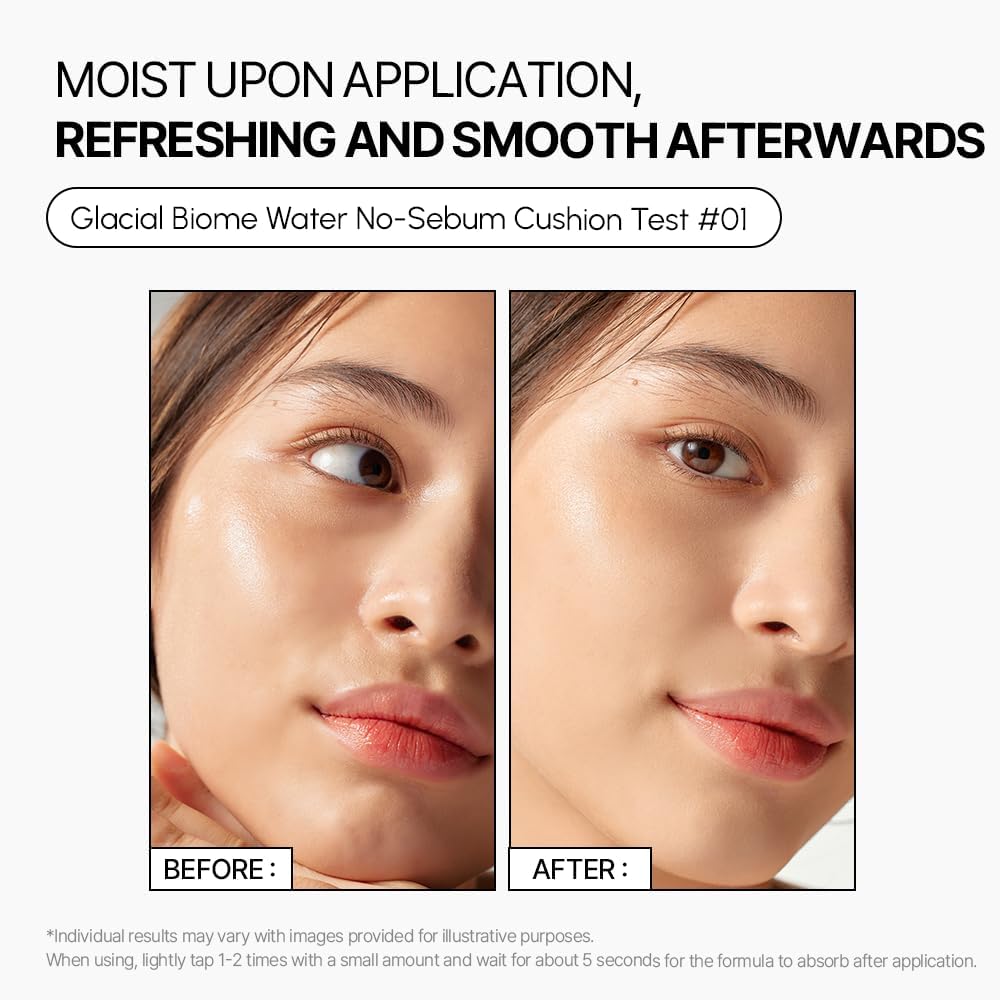 Parnell Glacial Biome Water No-Sebum Cushion 10g - Olive Kollection