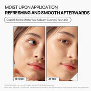 Parnell Glacial Biome Water No-Sebum Cushion 10g - Olive Kollection