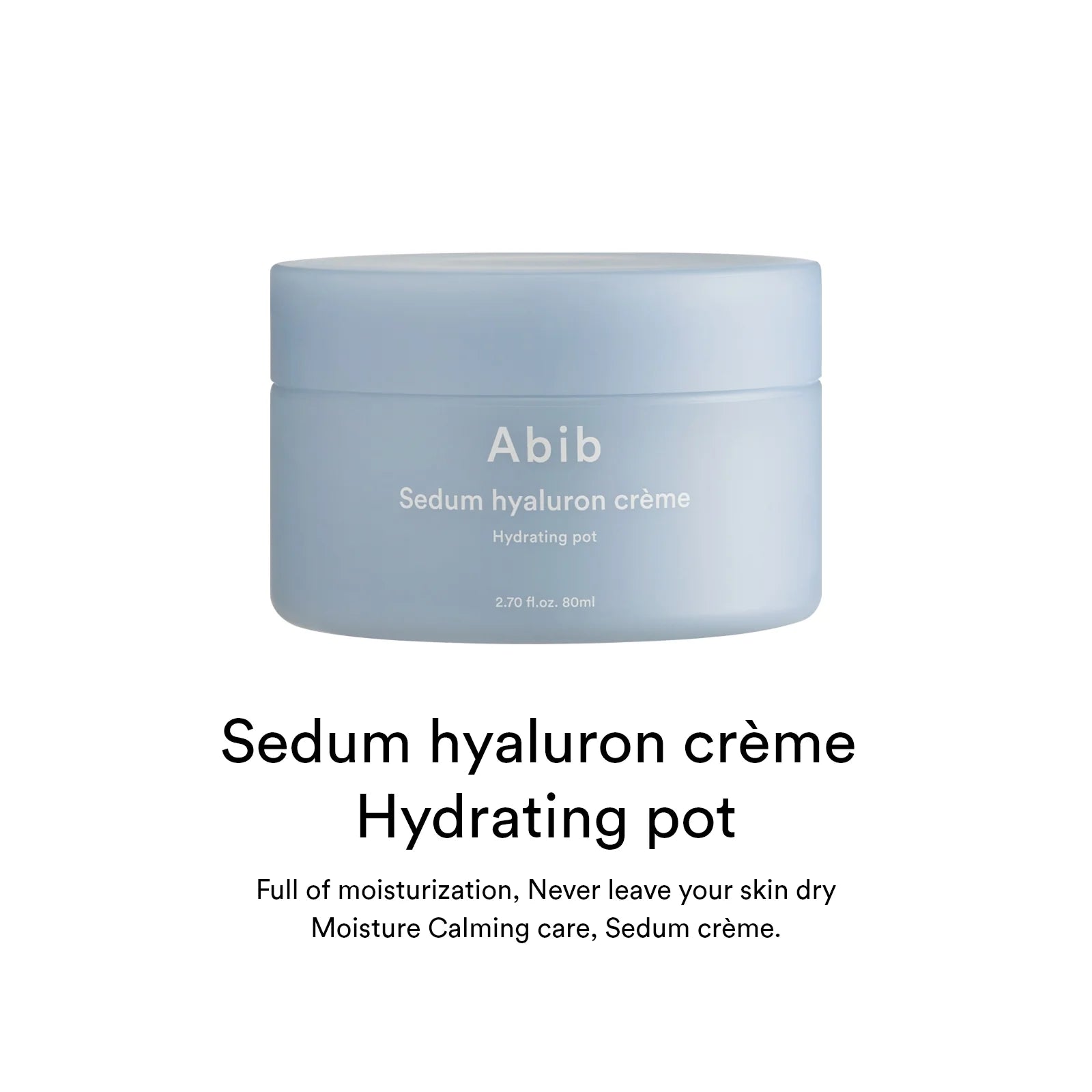 Abib Sedum Hyaluron Crème Hydrating pot - Olive Kollection