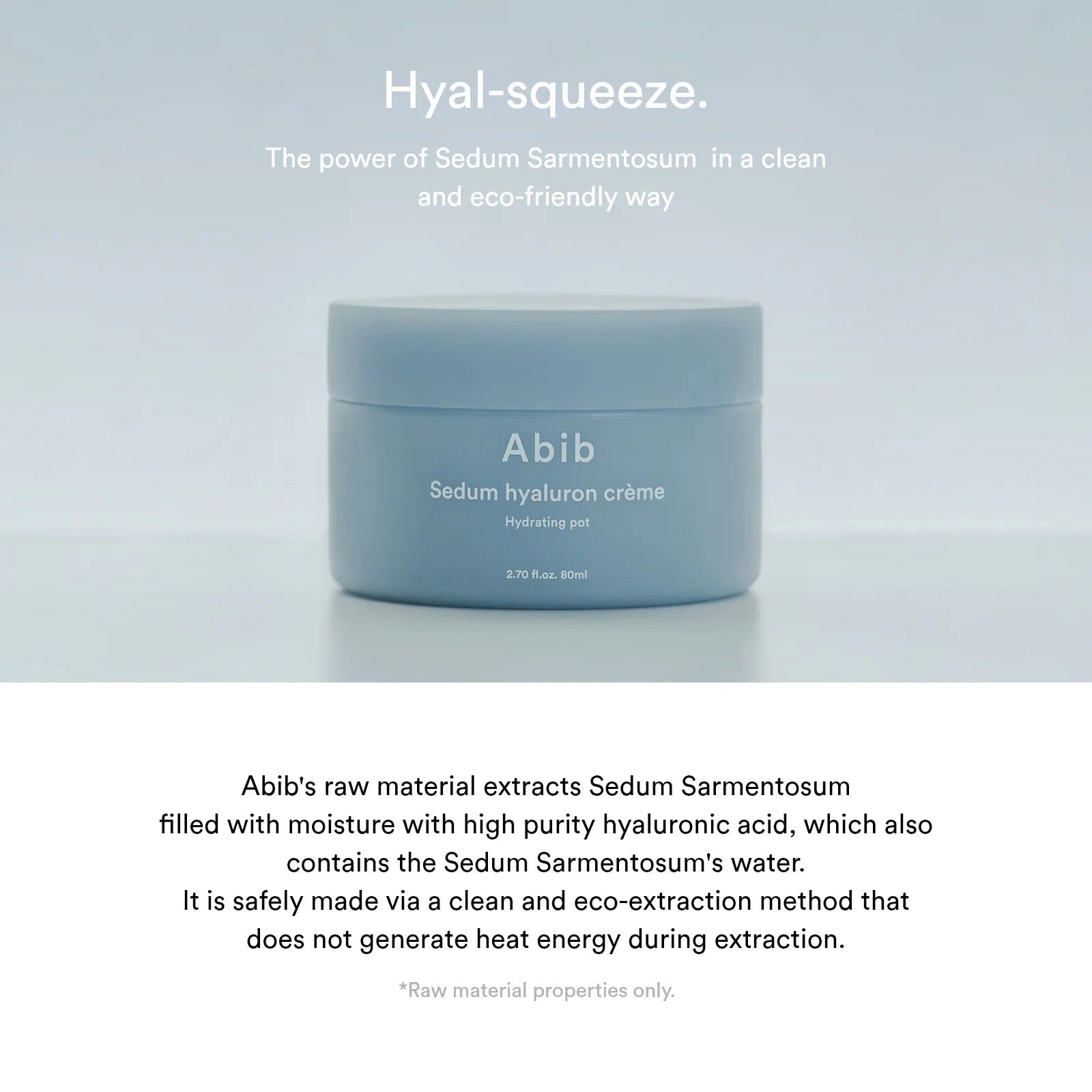 Abib Sedum Hyaluron Crème Hydrating pot - Olive Kollection