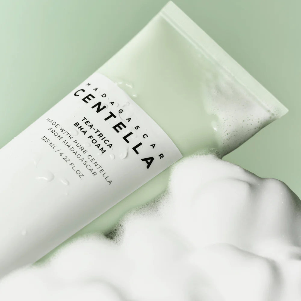 Skin 1004 Madagascar Centella Tea-Trica BHA Foam - Olive Kollection