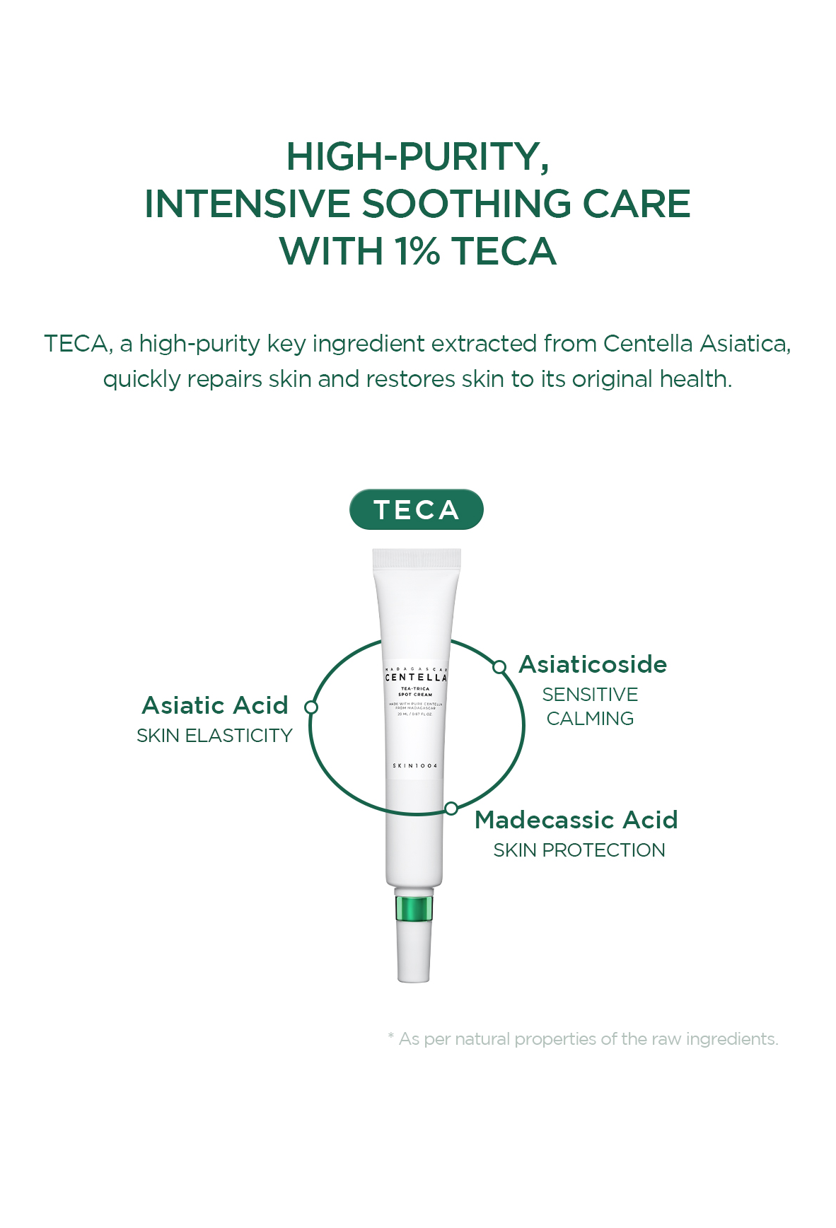 Skin 1004 Madagascar Centella Tea-Trica Spot Cream - Olive Kollection