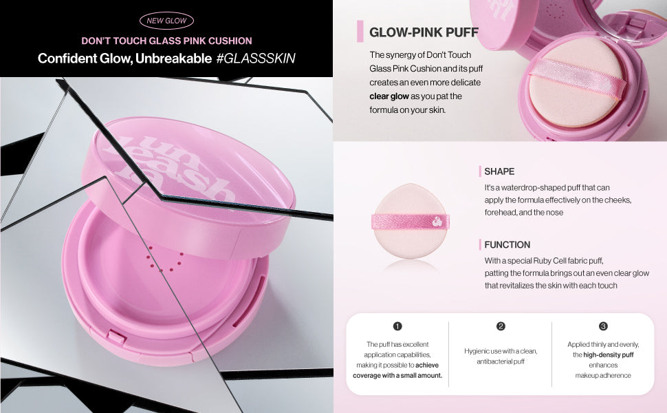 Unleashia Don't Touch Glass Pink Cushion - Olive Kollection