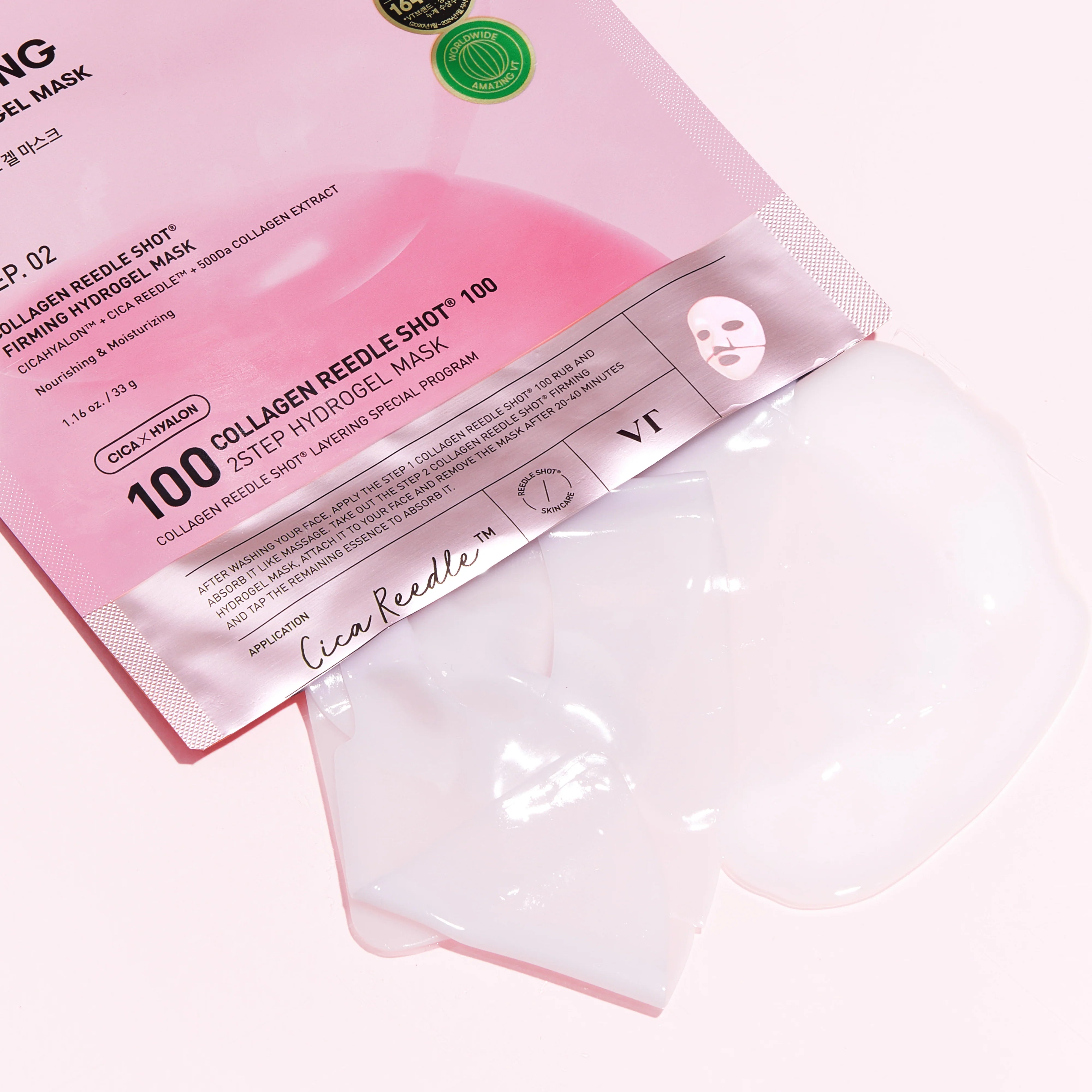 VT Collagen Reedle Shot 100 2-Step Hydrogel Mask - Olive Kollection