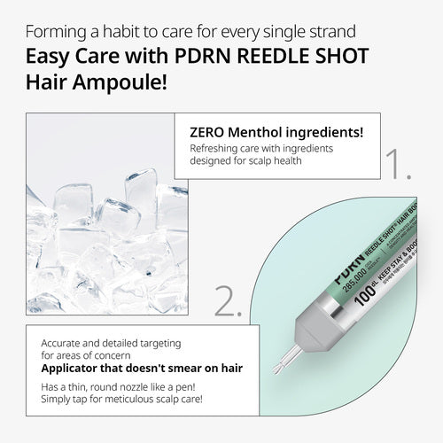 VT PDRN Reedle Shot Hair Ampoule 300dL - Olive Kollection