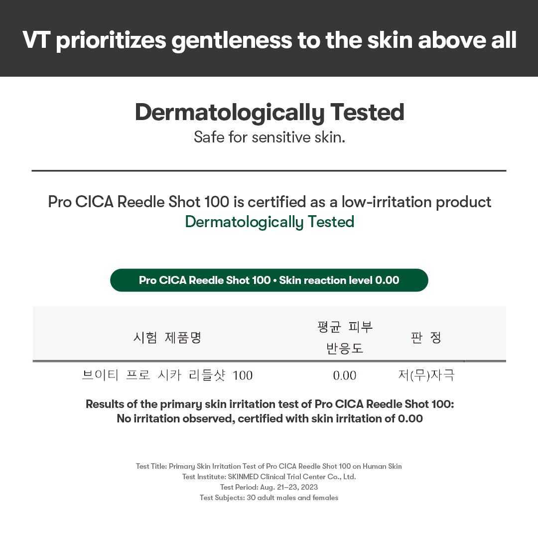 VT COSMETICS Pro Cica Reedle Shot 100 - Olive Kollection