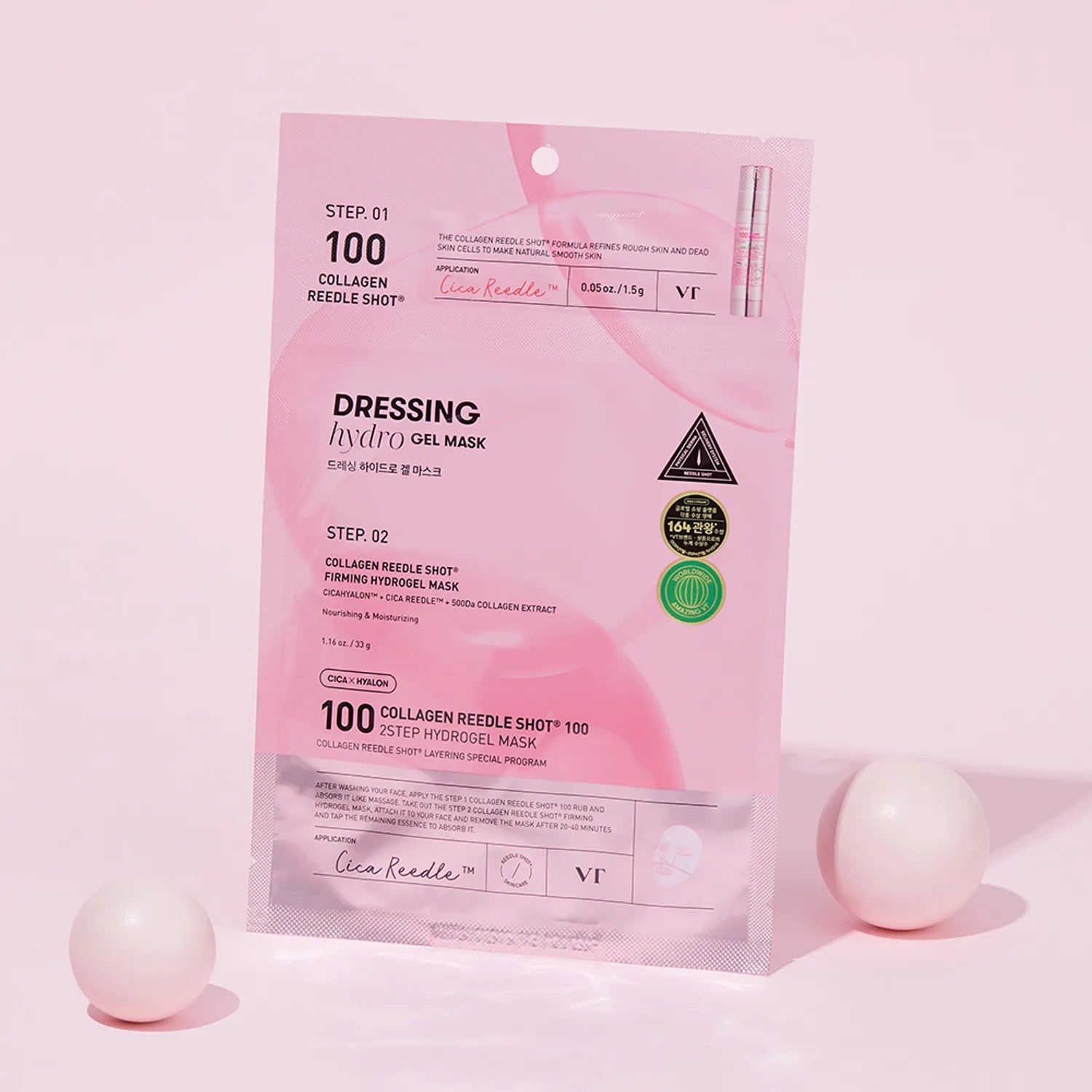 VT Collagen Reedle Shot 100 2-Step Hydrogel Mask - Olive Kollection