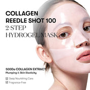VT Collagen Reedle Shot 100 2-Step Hydrogel Mask - Olive Kollection