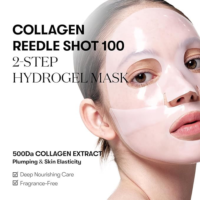VT Collagen Reedle Shot 100 2-Step Hydrogel Mask - Olive Kollection