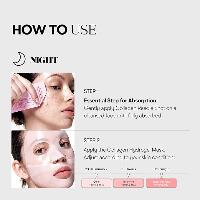 VT Collagen Reedle Shot 100 2-Step Hydrogel Mask - Olive Kollection