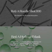 VT Cosmetics Reti-A Reedle Shot 100 2-Step Hydrogel Mask - Olive Kollection