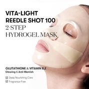 VT Vita-Light Reedle Shot 100 2-Step Hydrogel Mask Sheet - Olive Kollection