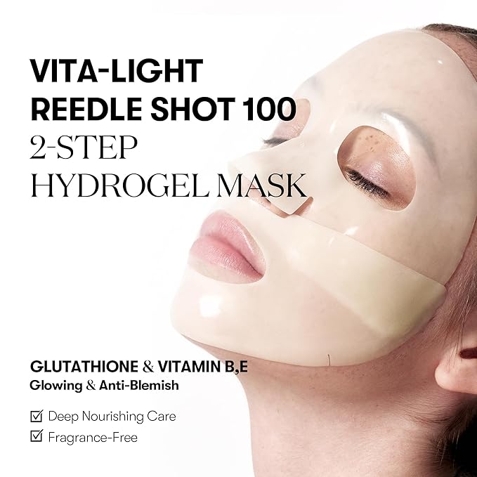 VT Vita-Light Reedle Shot 100 2-Step Hydrogel Mask Sheet - Olive Kollection