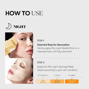 VT Vita-Light Reedle Shot 100 2-Step Hydrogel Mask Sheet - Olive Kollection