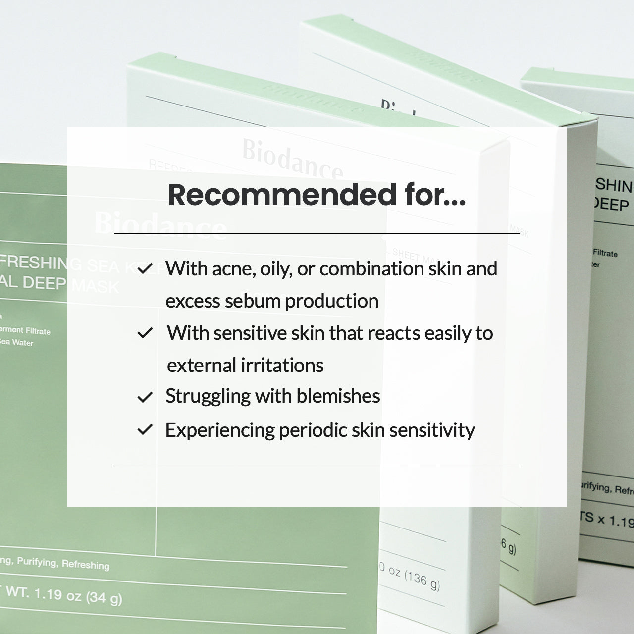 Biodance Refreshing Sea Kelp Real Deep Mask Sheet - Olive Kollection