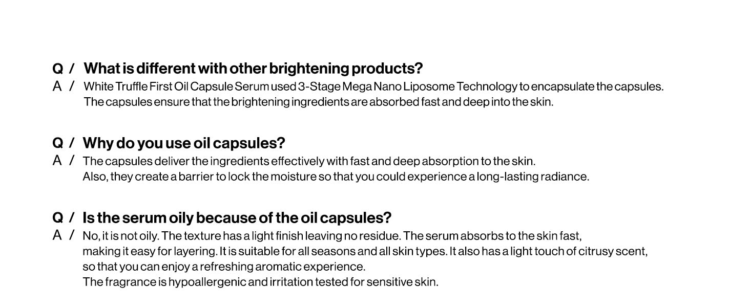d'Alba White Truffle First Oil Capsule Serum - Olive Kollection