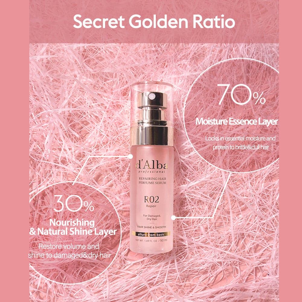 d'Alba Professional Repairing Hair Perfume Serum - Olive Kollection