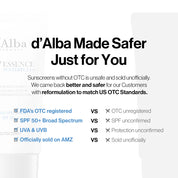 d'Alba Piedmont UV Essense Waterfull Sunscreen - Olive Kollection