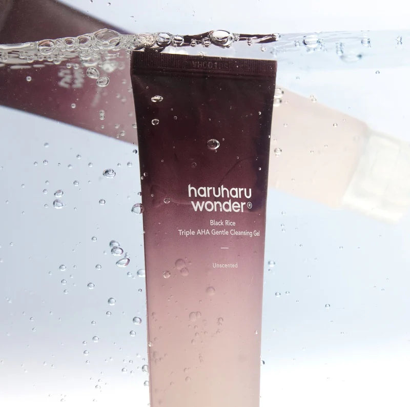 Haruharu Black Rice Triple AHA Gentle Cleansing Gel Unscented - Olive Kollection
