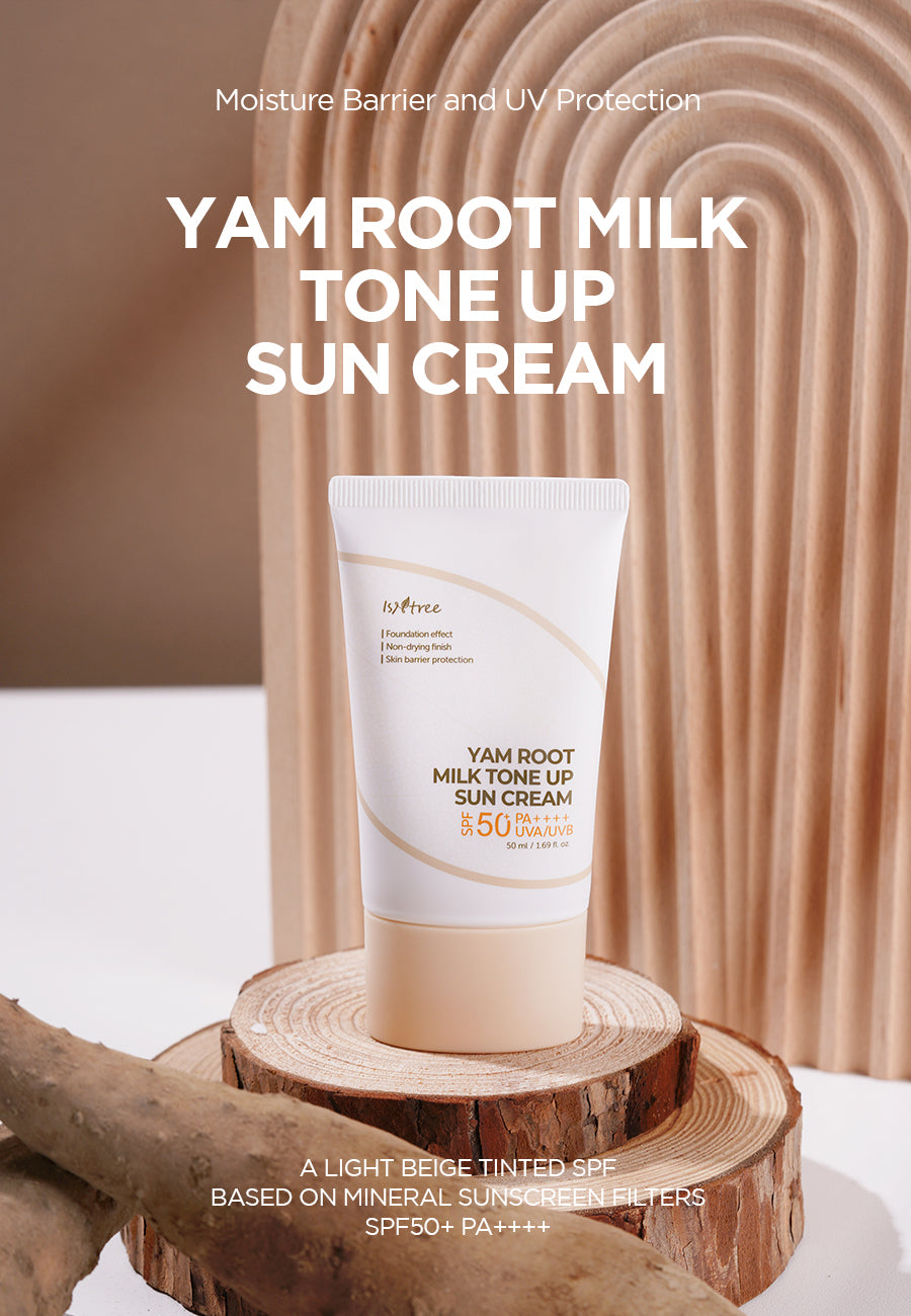 Isntree Yam Root Milk Tone Up Sun Cream - Olive Kollection