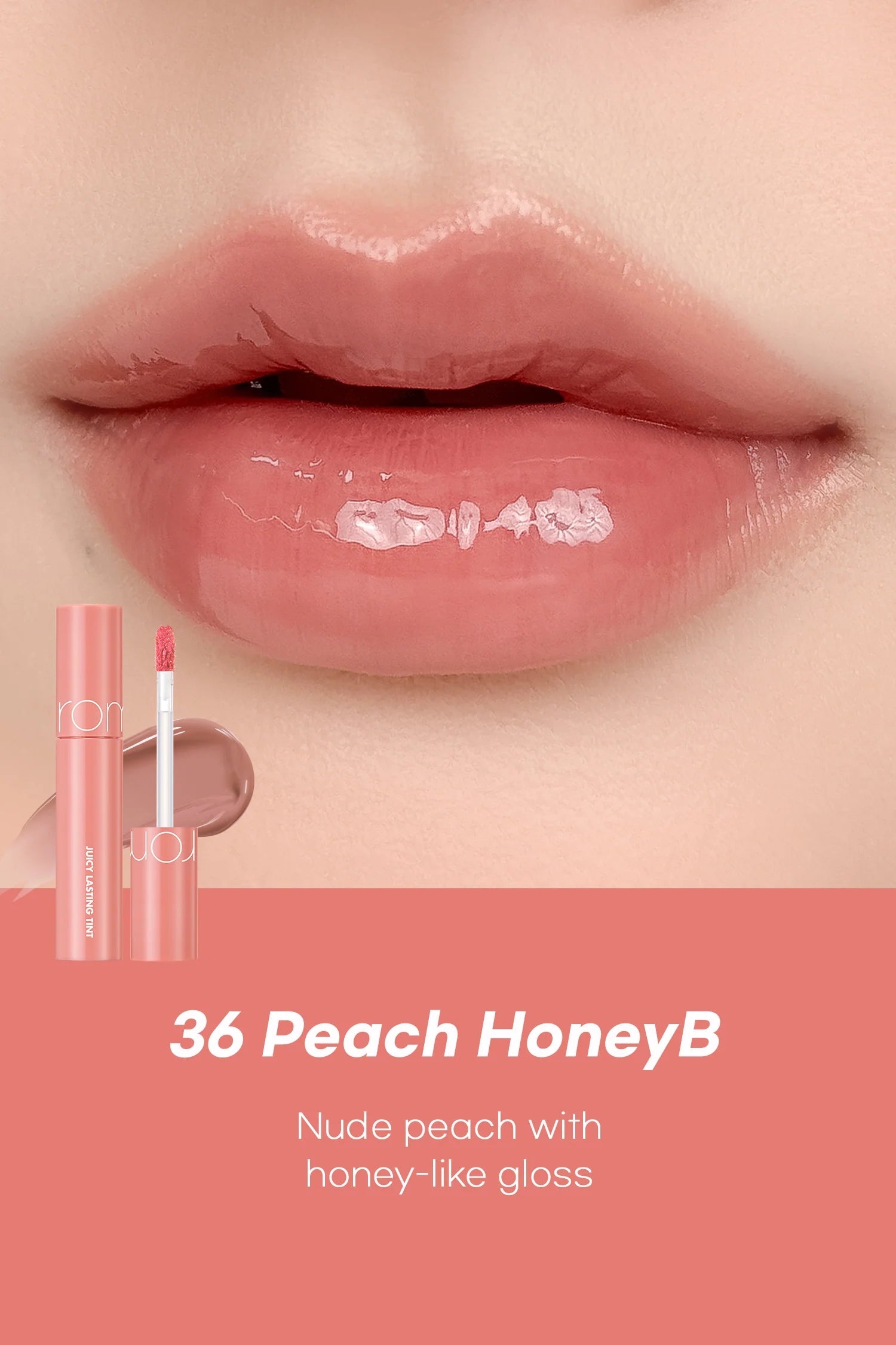 Rom&nd Juicy Lasting Tint #36 Peach Honey B - Olive Kollection