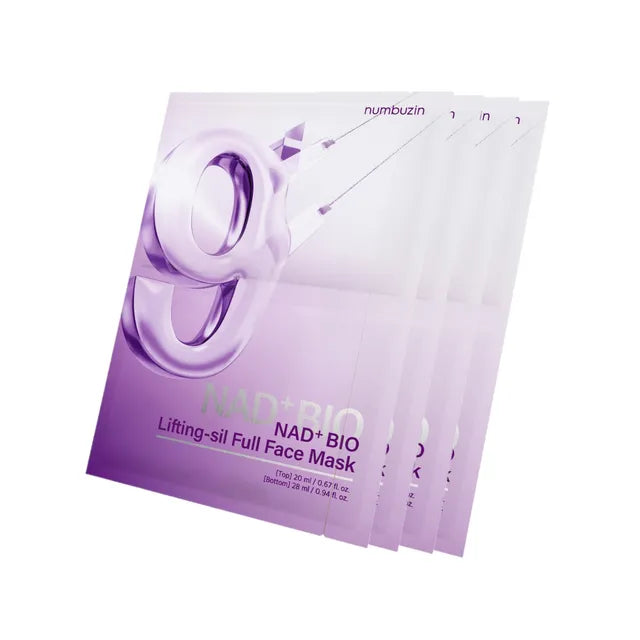 Numbuzin No.9 NAD Bio Lifting-sil Full Face Mask Set – Olive