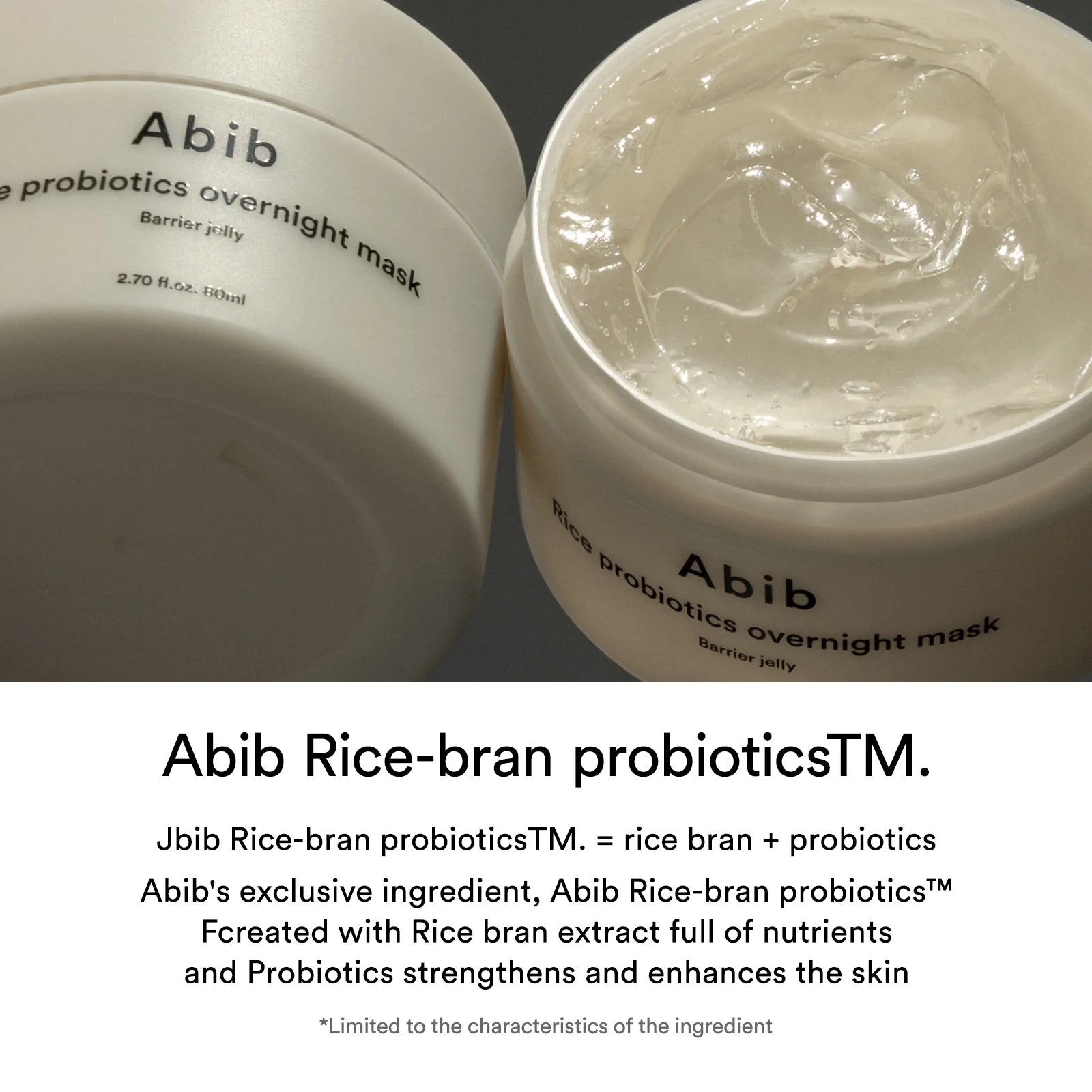 Abib Rice Probiotics Overnight Mask Barrier Jelly 80mL - Olive Kollection